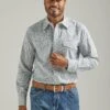 Men's Wrangler Geometric Button Down Shirt #112327798