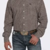 Men's Cinch Cream Button Down Shirt #MTW1105454