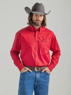 Men's Wrangler George Strait Button Down Shirt #112318997X