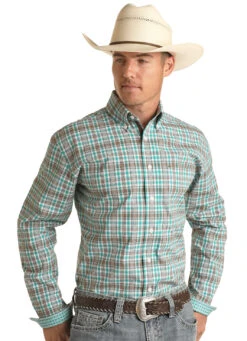 Men's Rough Stock Button Down Shirt #RSMSODRZDR