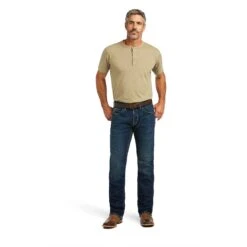 Men's Ariat M5 Straight Stretch Remming Stackable Straight Leg Jean #10040746