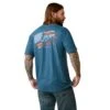 Men's Ariat Blue American Flag T-Shirt #10045279