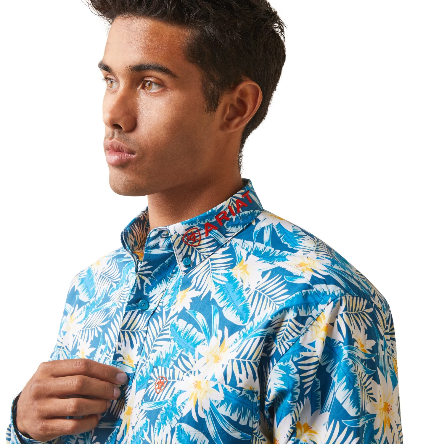 Men's Ariat Team Spencer Classic Fit Button Down Shirt #10043695X - Image 3