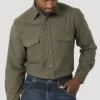 Men's Wrangler Riggs Heavy Flannel Button Down Shirt #112317237X