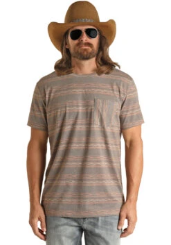 Men's Rock & Roll Cowboy T-Shirt #RRMT21RZMO