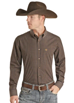 Men's Panhandle Button Down Shirt #PSMSODX085