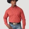 Men's Wrangler George Strait Button Down Shirt #112317176X