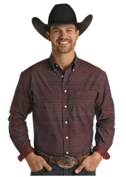 Men's Rough Stock Snap Front Shirt #RSMSODRYTE