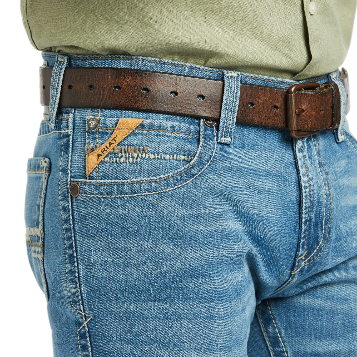 Men's Ariat M7 Slim Stretch Julian Straight Jean #10039614 - Image 6