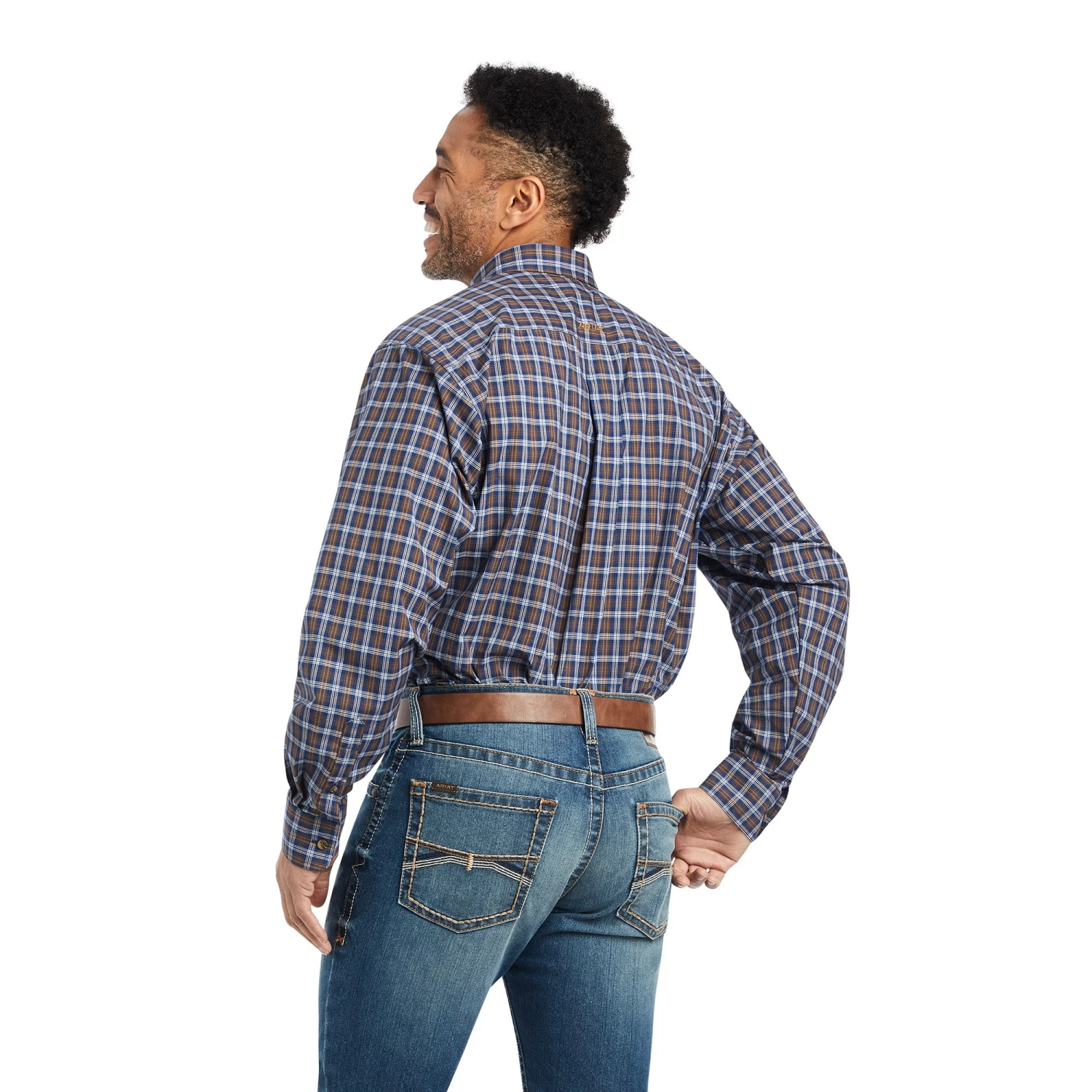 Men's Ariat Pro Series Giacomo Stretch Classic Fit Button Down Shirt #10042376 - Image 2