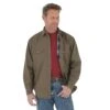 Men's Wrangler Riggs Workwear Flannel Lined Snap Front Shirt #3W526BAX (Big And Tall)